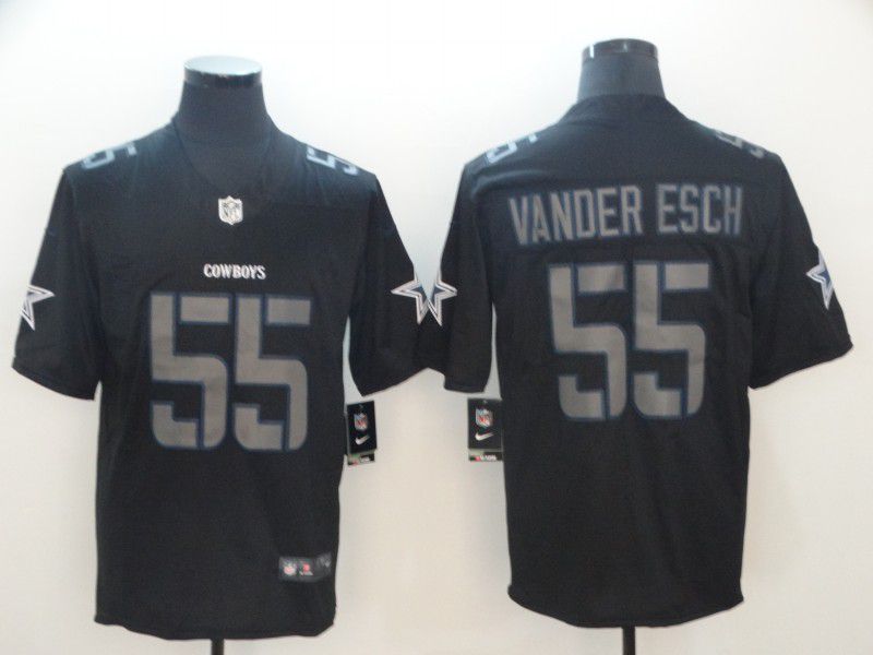 Men Dallas Cowboys 55 Vander esch Nike Fashion Impact Black Color Rush Limited NFL Jersey